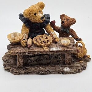 VTG Boyds Bears Sweetie Pie Figurine 1993 Justina & M Harrison Baking Scene